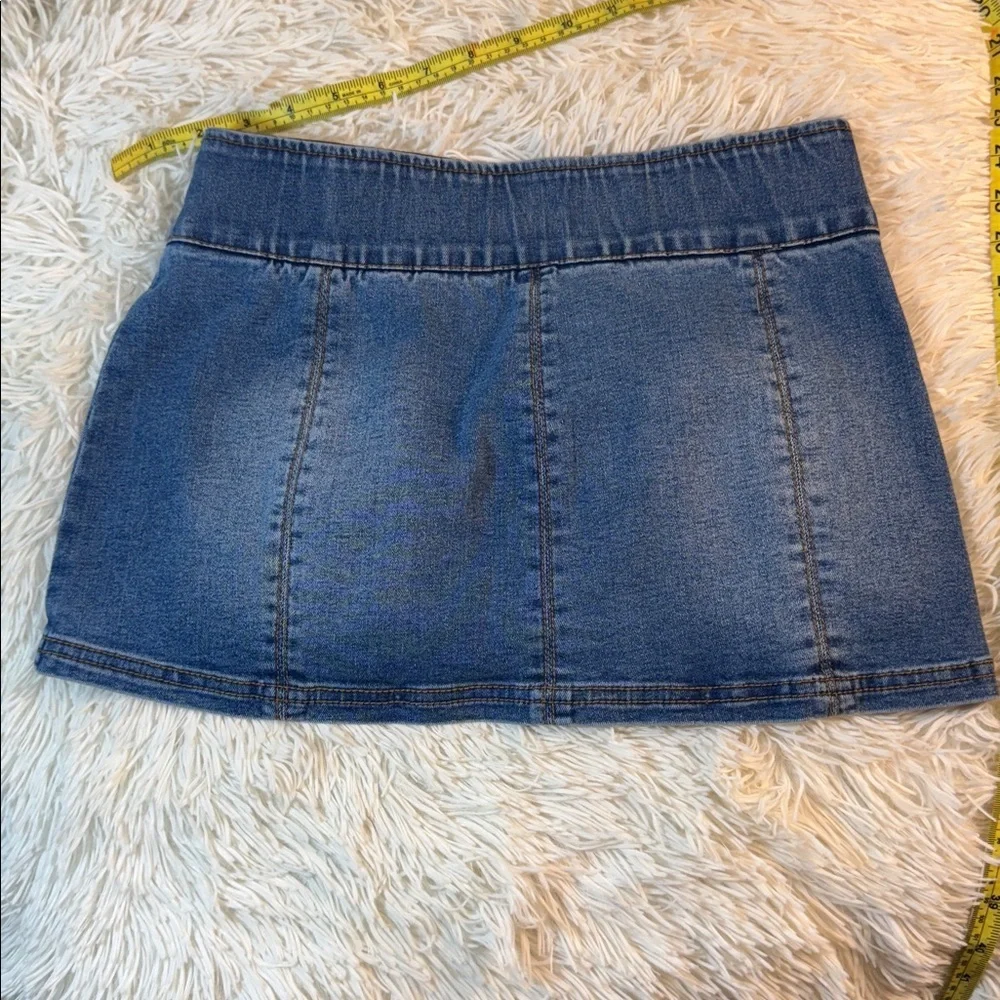 Fashion Nova Blue Denim Mini‎ Skirt